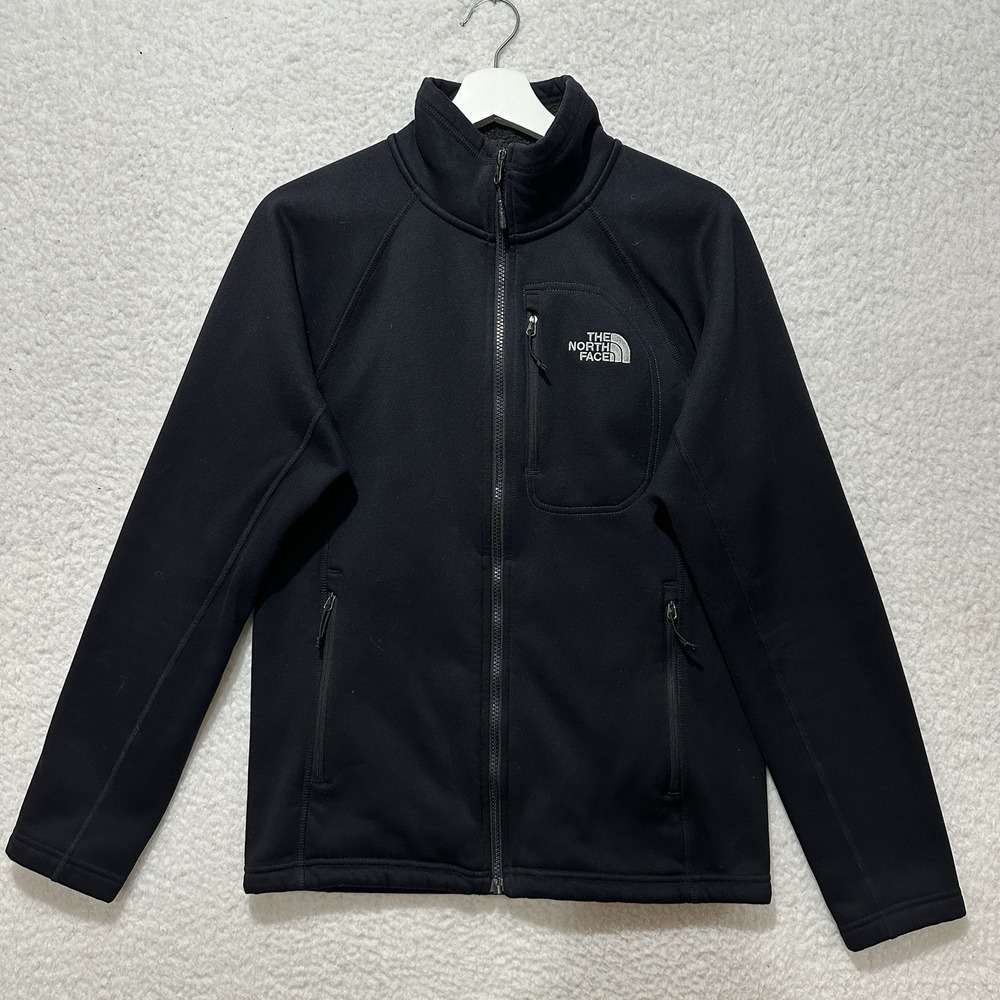 THE NORTH FACE Men's Black Full Zip Fleece Jacket Size Small